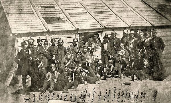 18th Royal Irish Regiment Camp, Sebastopol, May 1856 (b  /  w photo)