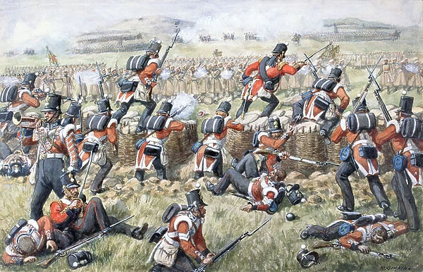 The 23rd Regiment Royal Welsh Fusiliers at the Battle of the Alma on 20th September