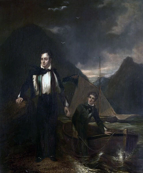 6th Lord Byron and his Servant Robert Rushton (oil on canvas)