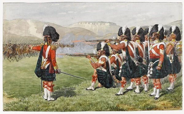 The 93rd Sutherland Highlanders at the Battle of Balaclava 25 October 1854