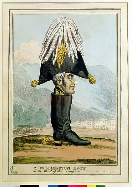 'A Wellington Boot - or the Head of the Armye'