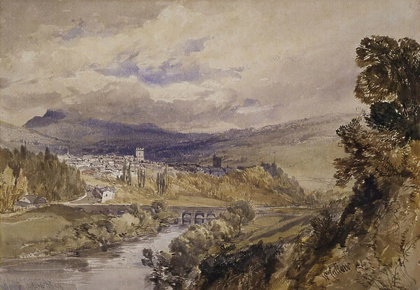 Abergavenny, 1848 (w  /  c on paper)