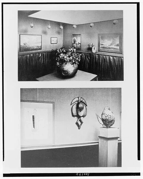 Above, German and Viennese photography, March, 1906, and below, Detail: Picasso-Braque exhibition, January, 1915 (b  /  w photo)
