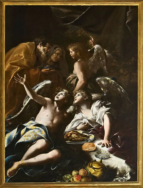 Abraham Lives the Three Angels, c. 1694 (oil on canvas)