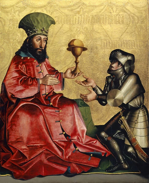 Abraham before Melchizedek from the Heilspiegel Altarpiece, c