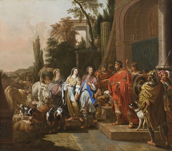 Abraham and Sarah before Abimelech, 1681 (oil on canvas)