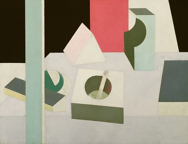 Abstract, c. 1928 (oil & graphite on canvas)