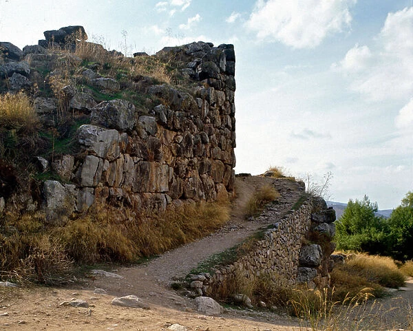 Access to the Mycenian citadel, around 1200 BC (photography)
