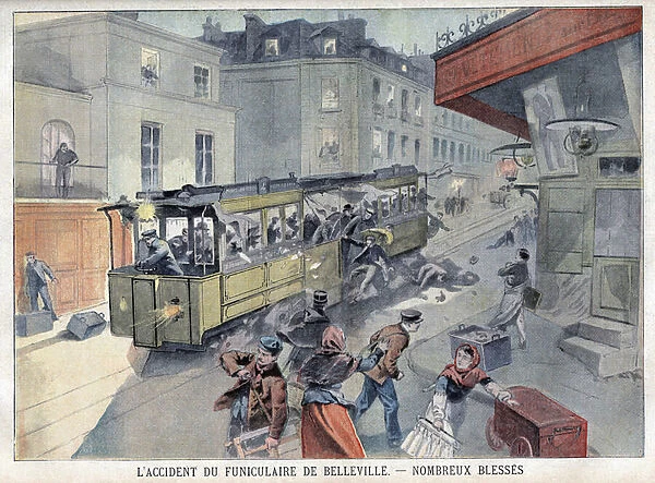 Accident du Funiculaire de Belleville, in 'Le Petit Parisien'