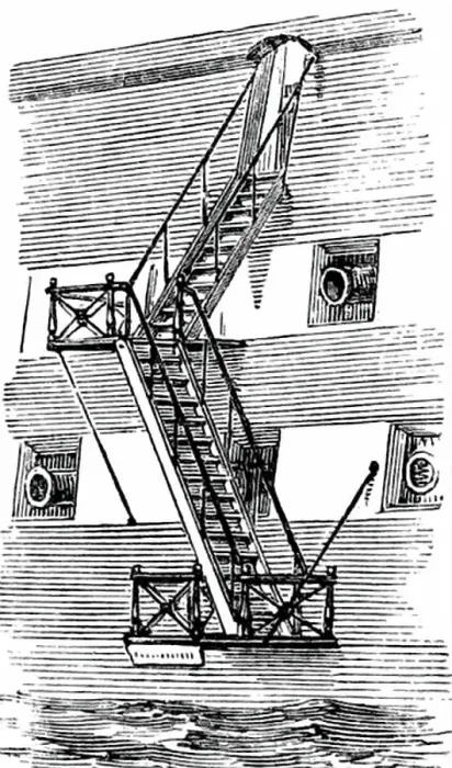 Framed Print : An Accommodation Ladder, 1850