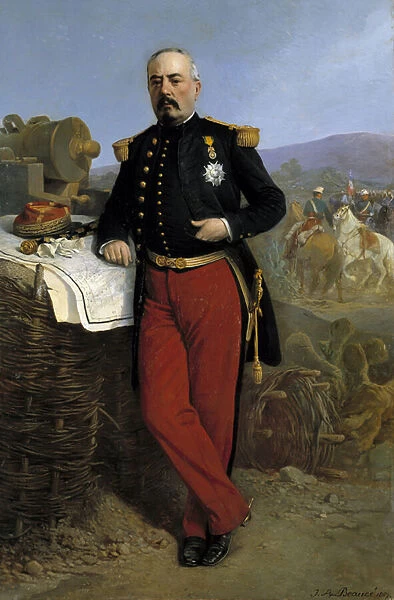 Achille Bazaine (1811-1888) marechal of the Empire in 1864