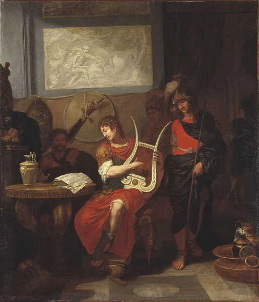 Achille jouant de la lyre devant Patrocle - Achilles Playing a Lyre before Patroclus