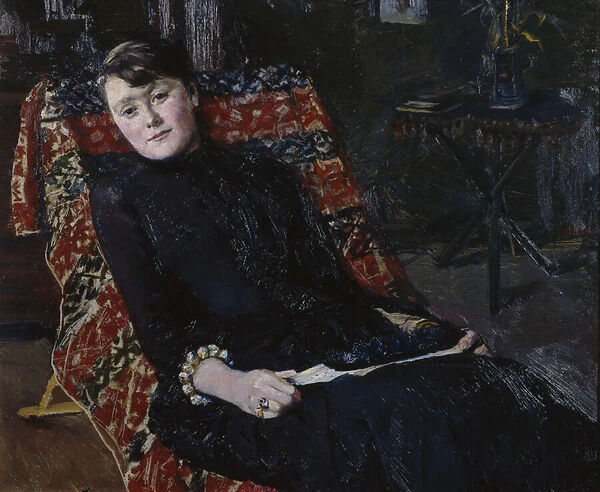 Actress Constance Bruun, 1885 (oil on canvas)