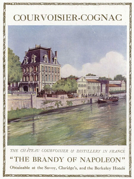 Advertisement for Courvoisier-Cognac, The Brandy Of Napoleon (colour litho)