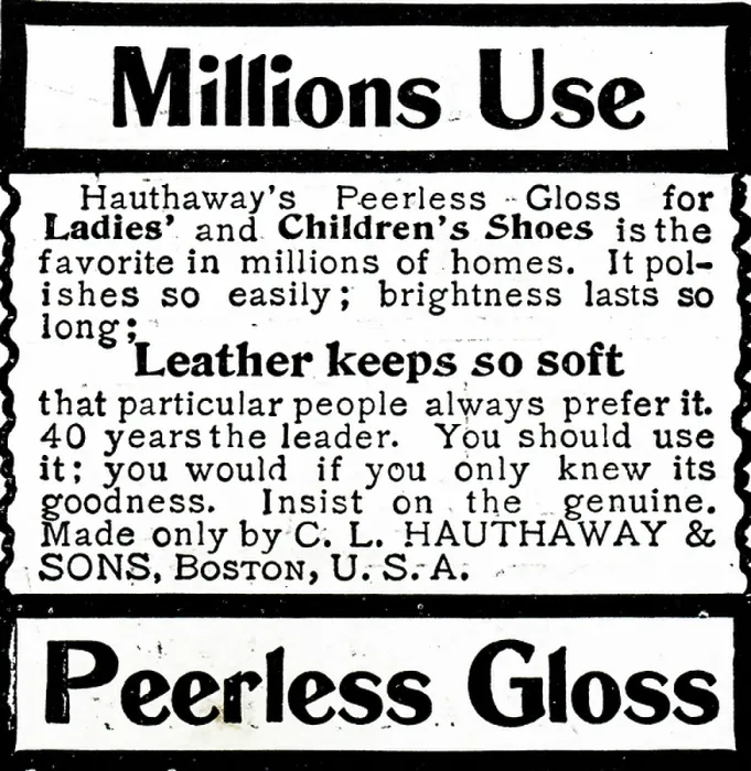 Framed Print : Advertisement for Peerless Gloss