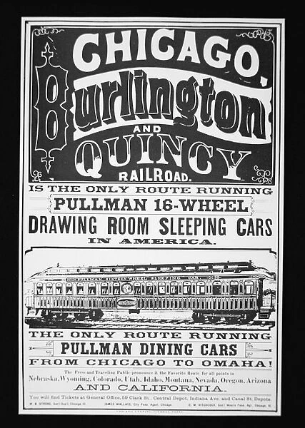 Advertisement for Pullman Cars of Chicago, c. 1875 (litho)
