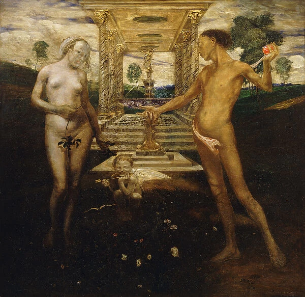 Adam and Eve, 1901-10 (oil on canvas)