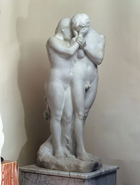 Adam and Eve, early 1900s (marble)