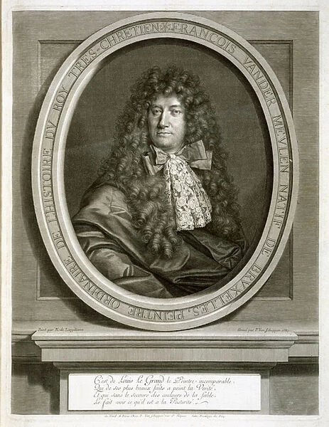 Adam Frans van der Meulen, engraved by Pierre Louis van Schuppen (1627-1702