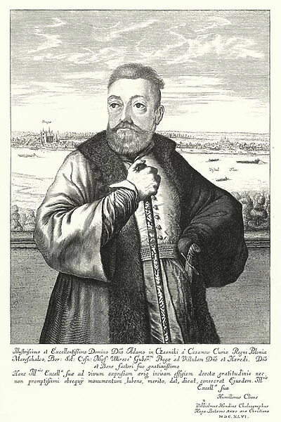 Adam Kazanowski, Polish-Lithuanian nobleman (engraving)