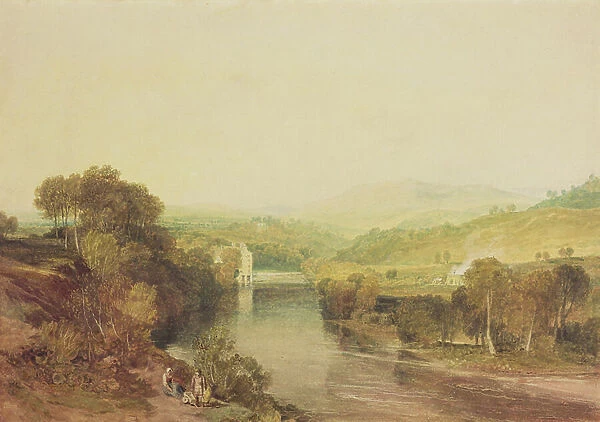Addingham Mill on the Wharfe, West Yorkshire, c. 1808 (w / c on paper)