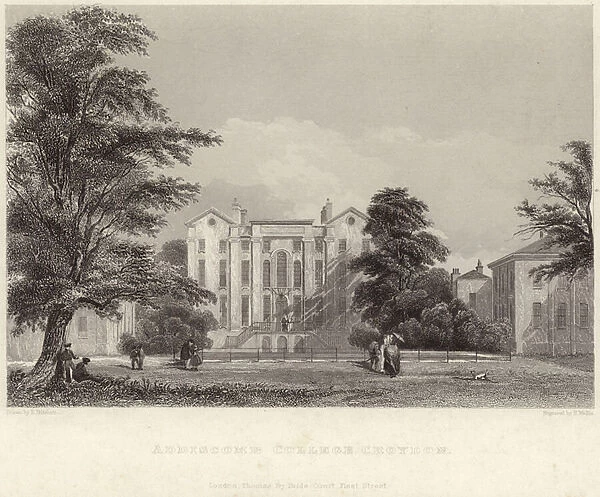 Addiscombe College in Croydon (engraving)
