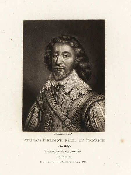 Admiral William Feilding, 1st Earl of Denbigh. 1814 (engraving)