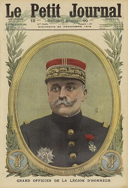 Adolphe Guillaumat, French general and Grand Officer of the Legion d Honneur, commander of the Second Army, World War I, 1916 (colour litho)