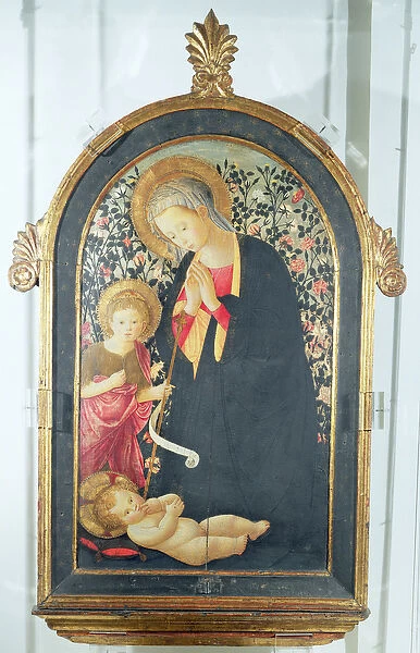 Adoration of the Child with the young St. John the Baptist (panel)