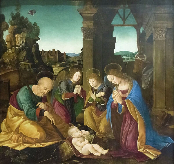 Adoration of the Christ Child, 1480-90 circa, (painting)