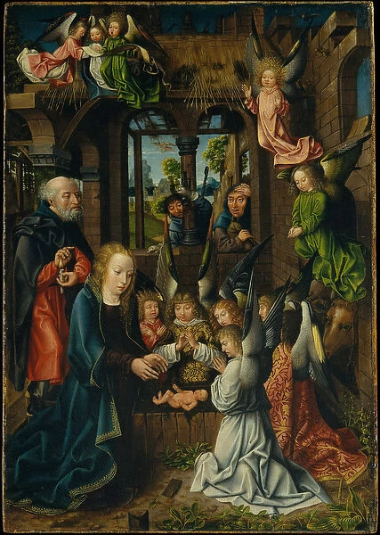 The Adoration of the Christ Child, c. 1500 (oil on oak panel)
