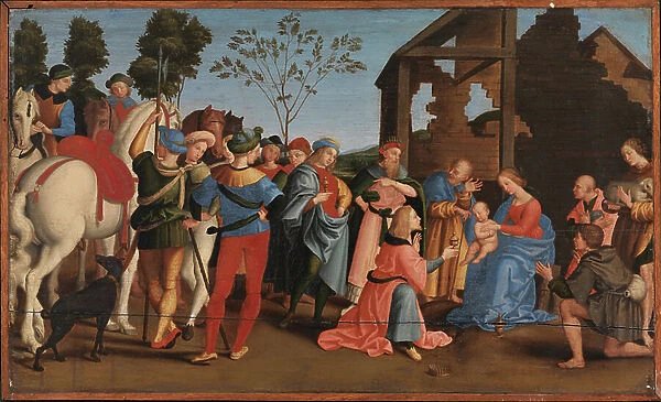 The Adoration of the Kings, 1500-99 (oil on wood)