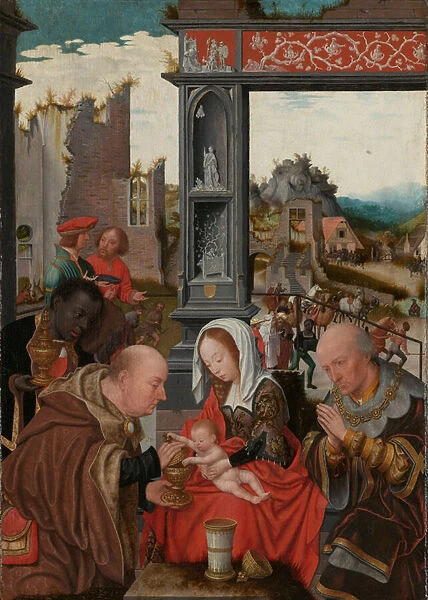 The Adoration of the Magi, c. 1520-5 (oil on panel)