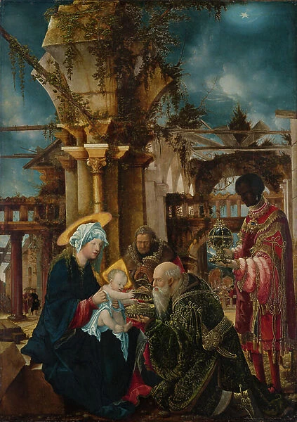 The Adoration Of The Magi, c.1530-35 (mixed technique on lime wood)