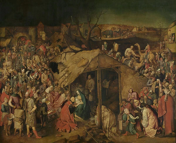 The Adoration of the Magi (oil on canvas)