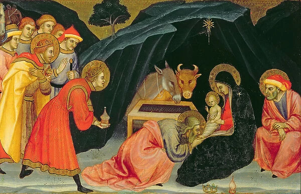 The Adoration of the Magi (oil on wood)