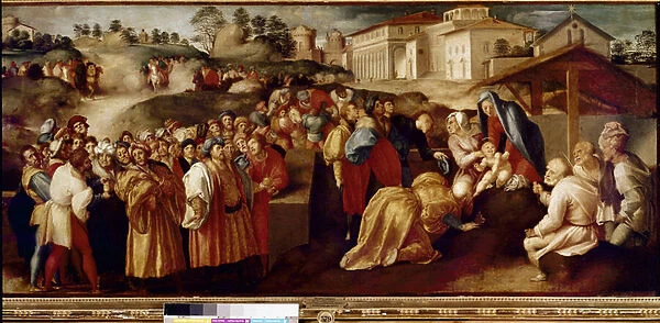 Adoration of the Magi (oil on wood, 1519-1520)