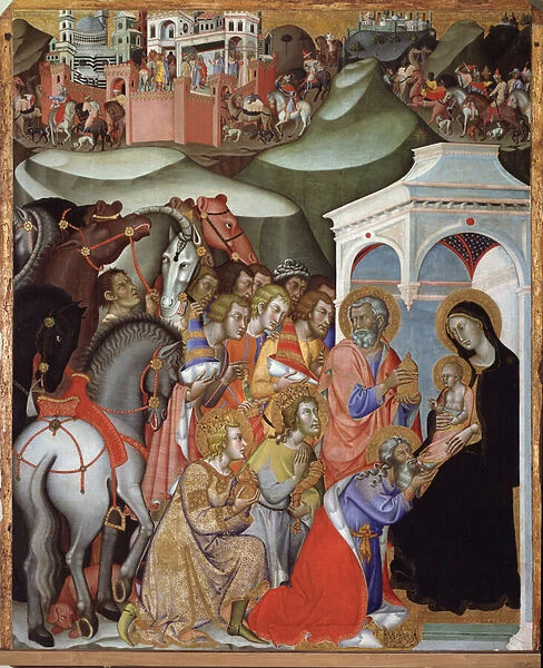 Adoration of the Magi (Painting, 14th century)