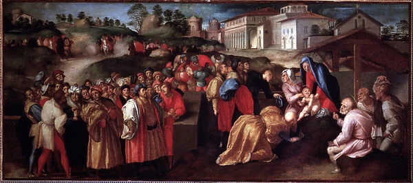 Adoration of the Magi - Painting, 1520