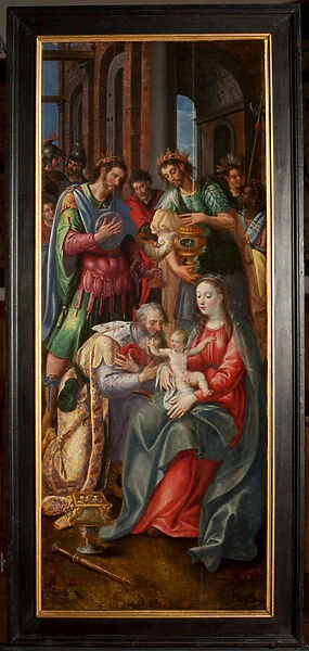 Adoration of the Magi, Triptych, Right panel, painting on wood