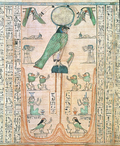 Adoration of the Rising Sun in the Form of the Falcon Re-Horakhty, New Kingdom, c