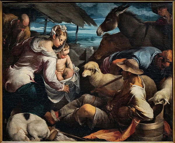 Adoration of the Shepherds, 1554 (oil on canvas)