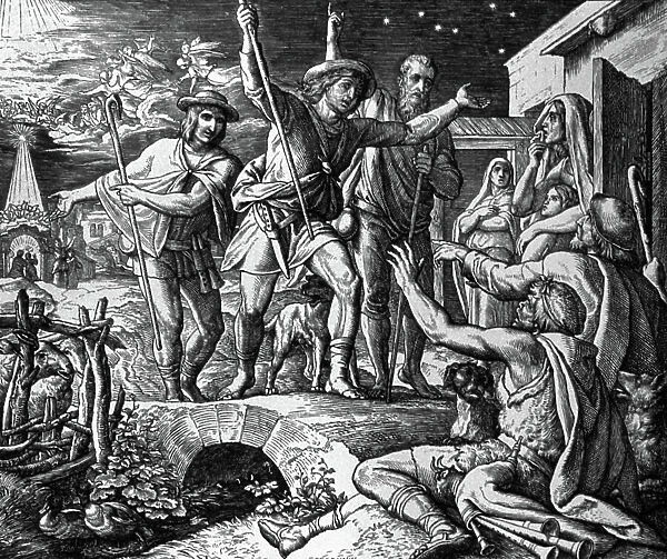 Adoration of the Shepherds, 1860 (engraving)