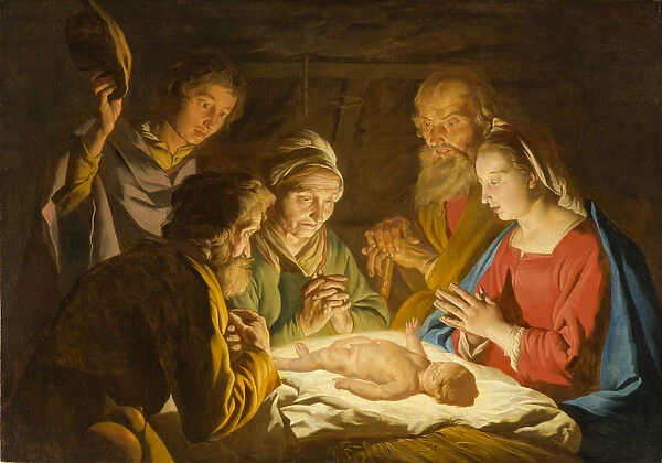 The Adoration of the Shepherds, c. 1635-1637 (oil on canvas)