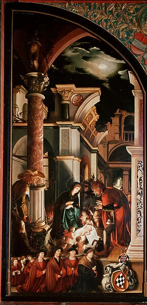 The Adoration of Shepherds, Oberried Altarpiece, 1521-1522 (tempera on wood)