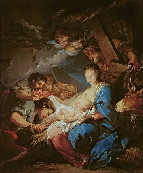 The Adoration of the Shepherds (oil on canvas)