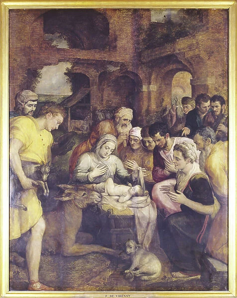 Adoration of the Shepherds (oil on panel)