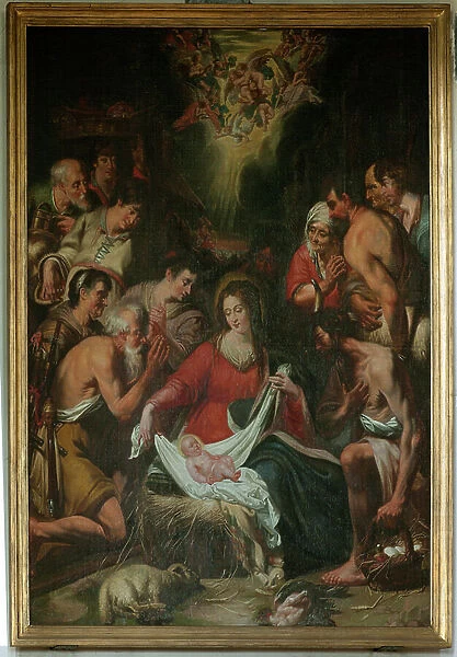 Adoration of the Shepherds, school of G. De Craeyer, 17th century (painting)