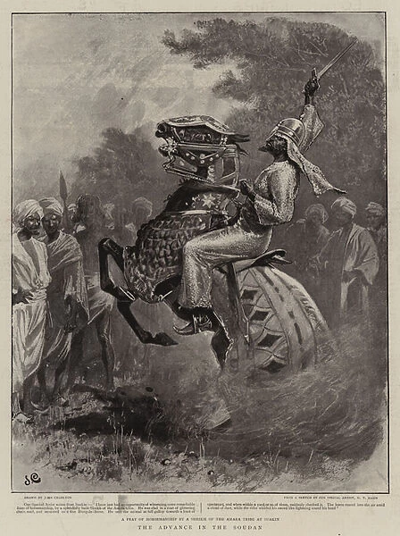 The Advance in the Soudan (litho)