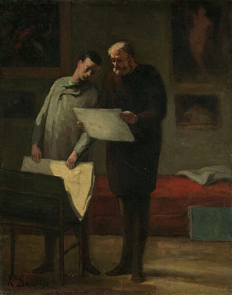 Advice to a Young Artist, 1865-68 (oil on canvas)